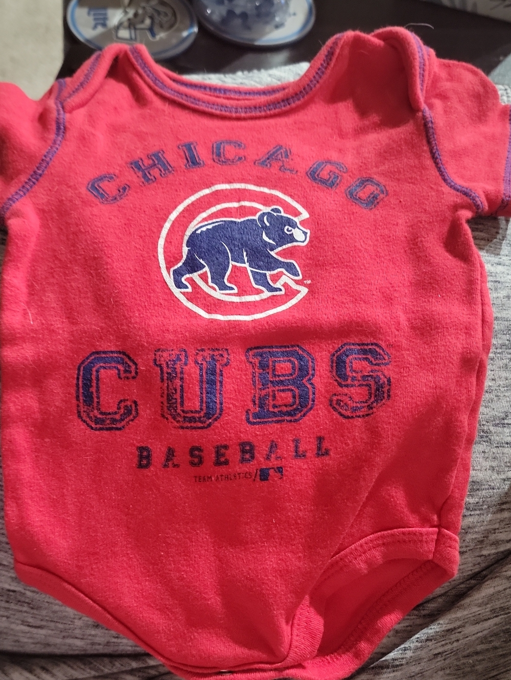 Chicago Cubs Red Baby Onesie - Official MLB Infant Bodysuit